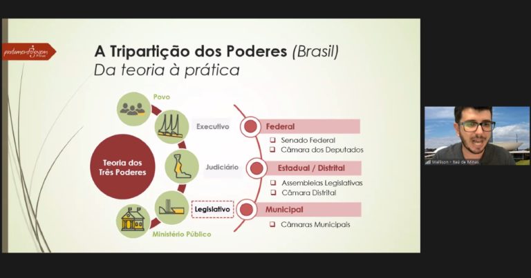 Estudantes do Parlamento Jovem participam de oficina sobre Poder Legislativo