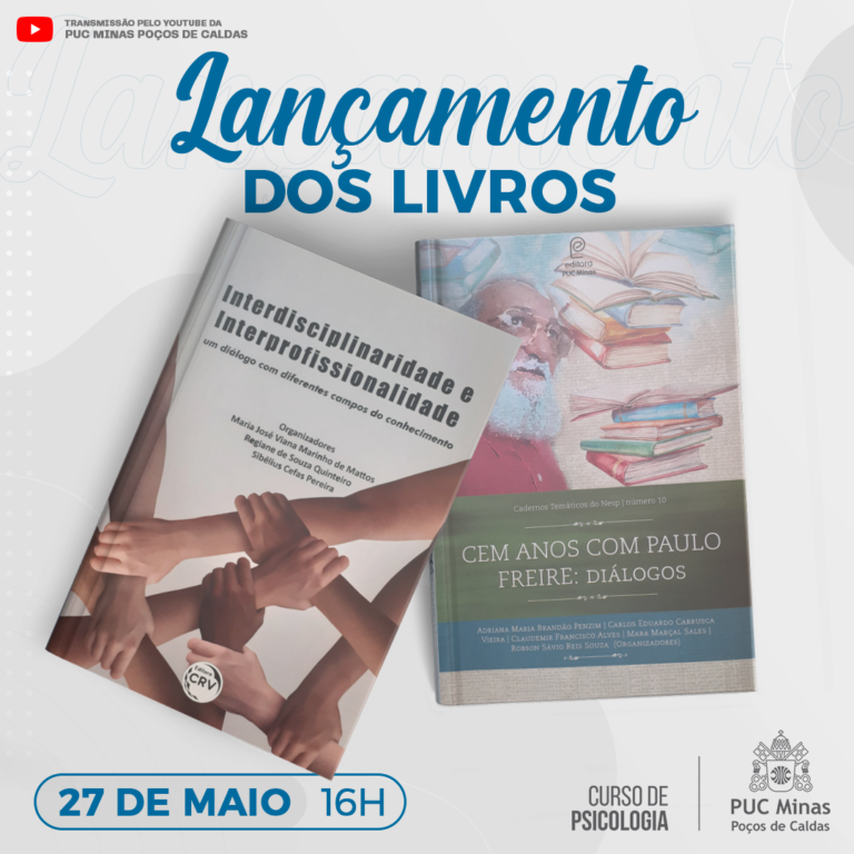 Curso de Psicologia da PUC Poços  lança livros nesta quinta-feira (27)