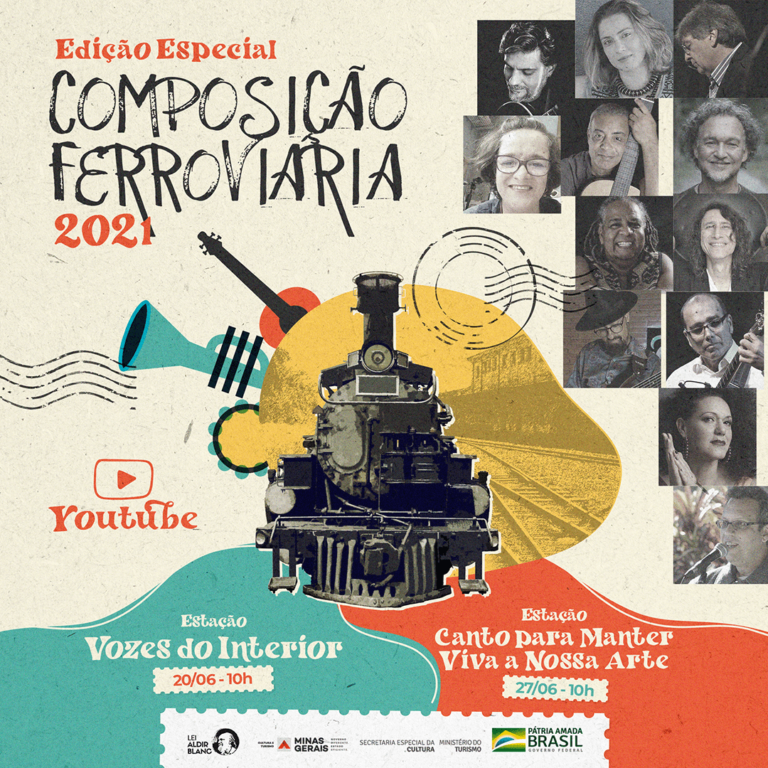 Composição Ferroviária 2021 apresenta edições especiais em junho com artistas do Sul de Minas