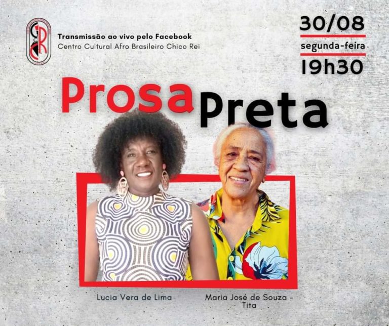 Em edição especial, evento Prosa Preta conta a história do Centro Cultural Afro Brasileiro Chico Rei