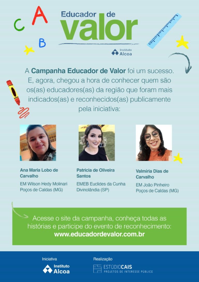 Instituto Alcoa divulga Educadoras de Valor da região
