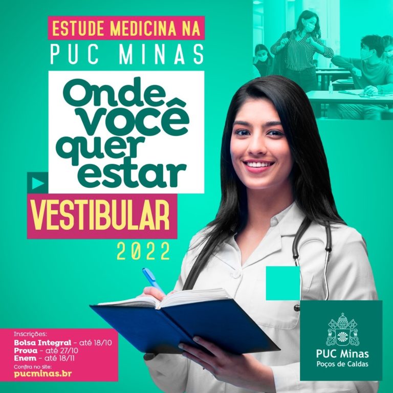 Inscrições para bolsas de Medicina da PUC Poços terminam nesta segunda, 18 