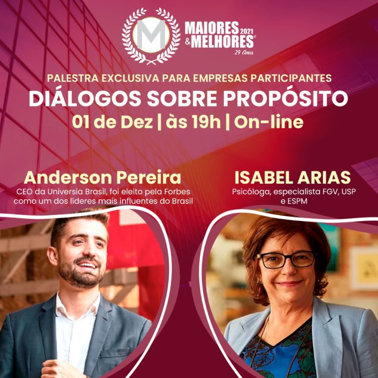 Prêmio Maiores & Melhores promove palestras nesta quarta e quinta, 1º e 2