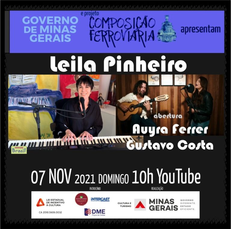 Leila Pinheiro é atração do Composição Ferroviária neste domingo, 7