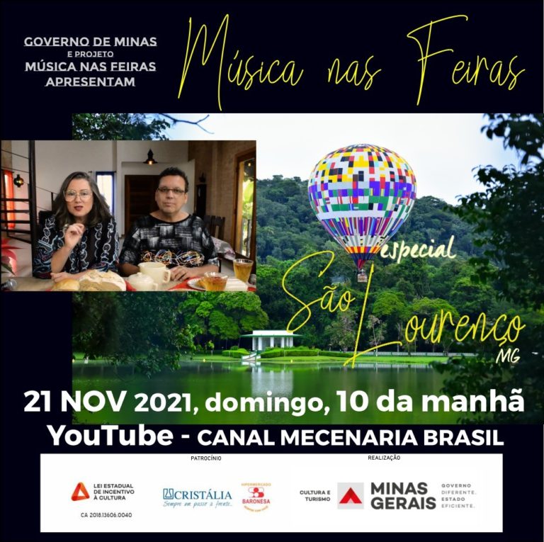 Projeto Música nas Feiras especial visita virtualmente São Lourenço neste domingo