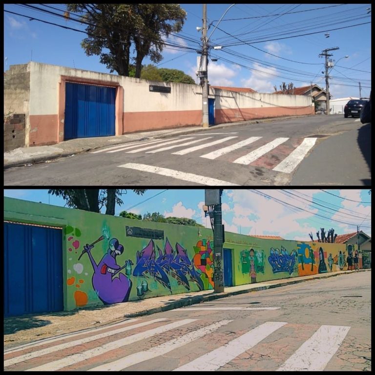Graffiti na Escola chega aos muros da EM Pedro Afonso Junqueira no fim de semana