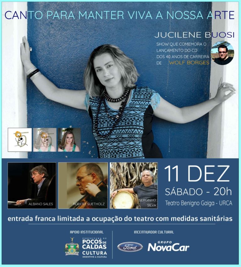 Jucilene Buosi lança CD “Canto para manter viva a nossa arte” neste fim de semana