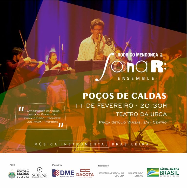 Rodrigo Mendonça & Sonar Ensemble se apresentam na Urca nesta sexta, 11