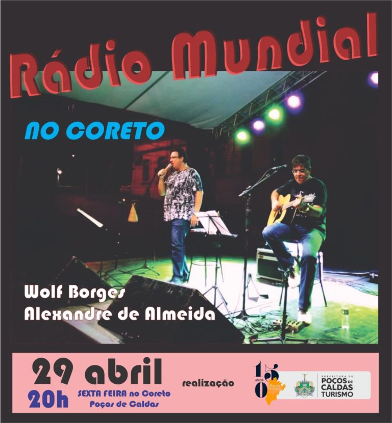 Coreto da Pça Pedro Sanches recebe show Rádio Mundial nesta sexta, 29