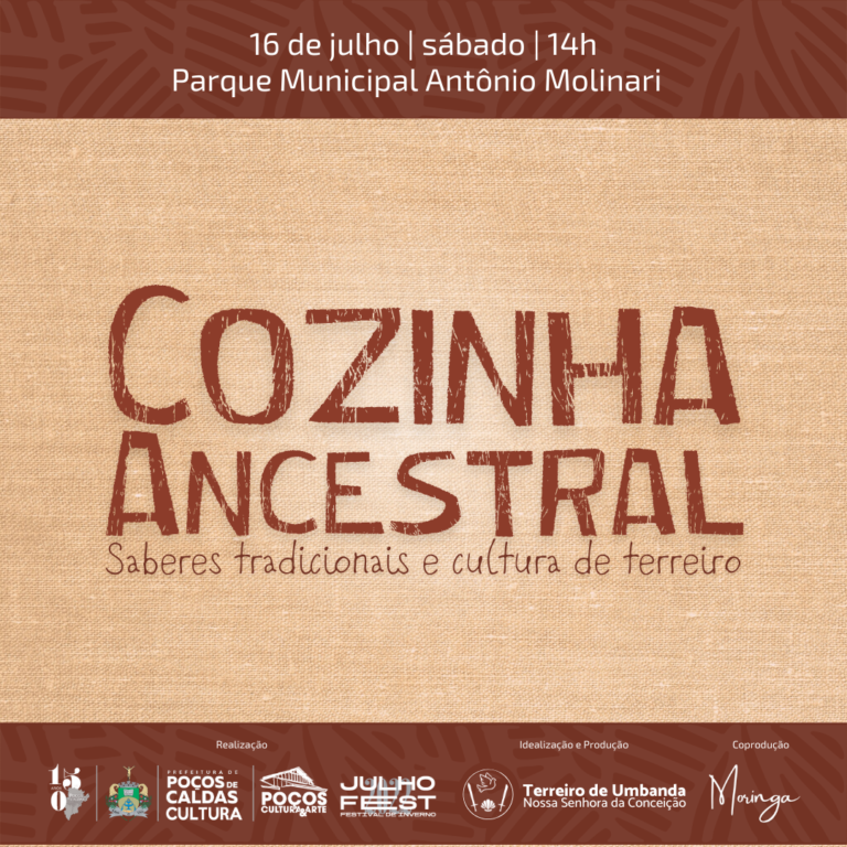Projeto Cozinha Ancestral acontece no Parque Antonio Molinari neste sábado, 16