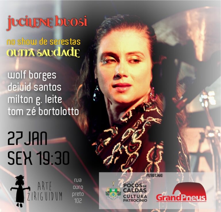 Jucilene Buosi e Wolf Borges apresentam show de serestas no Arte Ziriguidum