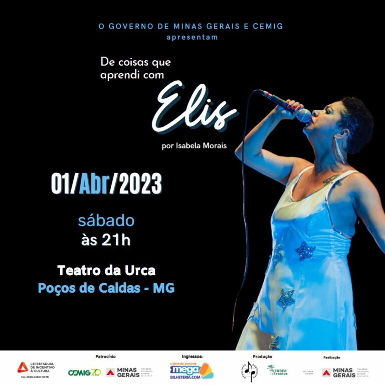 Teatro da Urca recebe espetáculo em homenagem a Elis Regina neste sábado, 1º de abril com preços populares