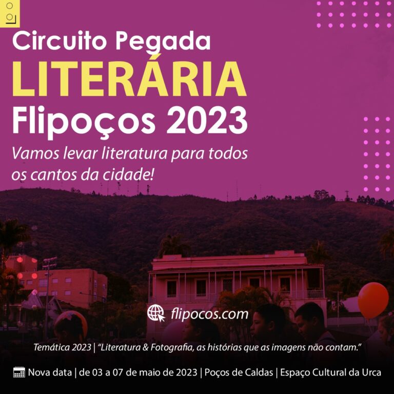 Flipoços 2023 será realizado sem a tradicional Feira do Livro e vai contar com uma rica programação literária