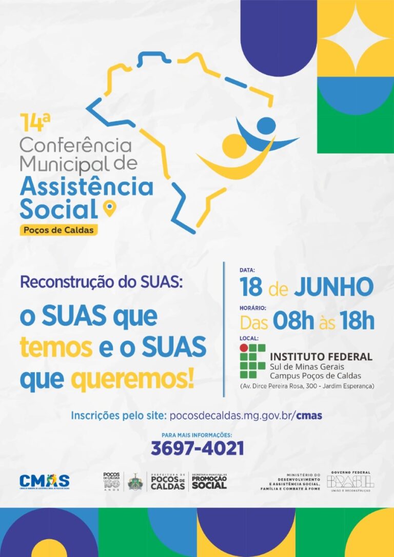 Inscrições abertas para a 14ª Conferência Municipal de Assistência Social