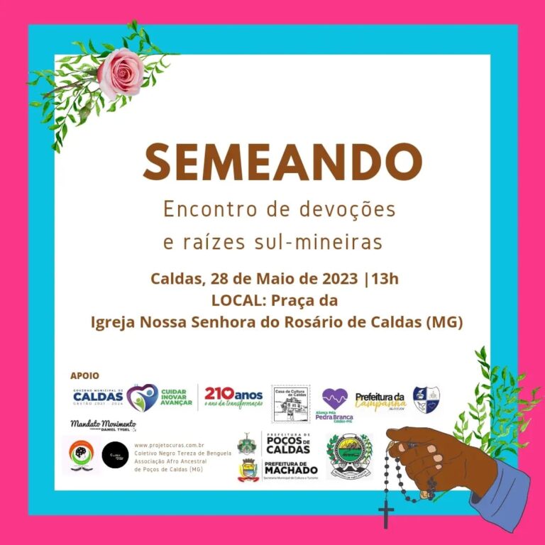Caldas recebe neste domingo encontro de Culturas Ancestrais neste domingo, 28