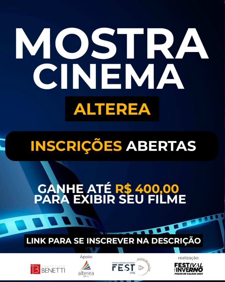 Mostra de cinema convoca cineastas a exibir sua arte em Poços