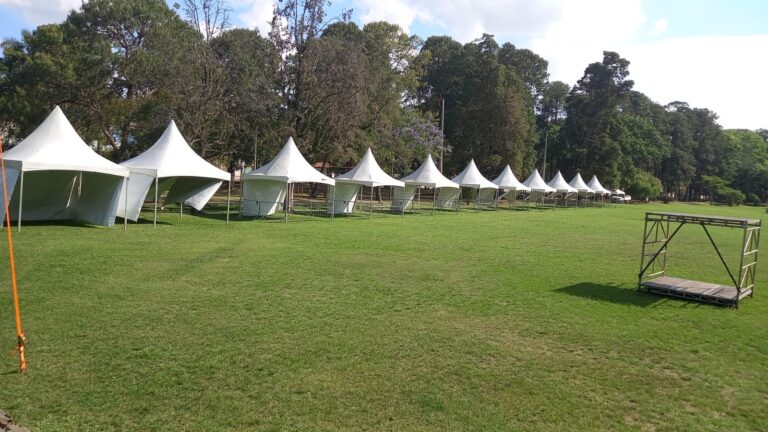Estrutura para Festival Vida e Lazer: Estrutura está quase pronta