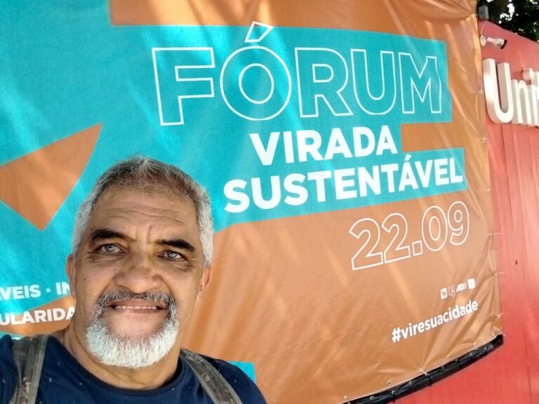 Talentos locais: Toninho, catador de materiais recicláveis e palestrante participa da Virada Sustentável em São Paulo