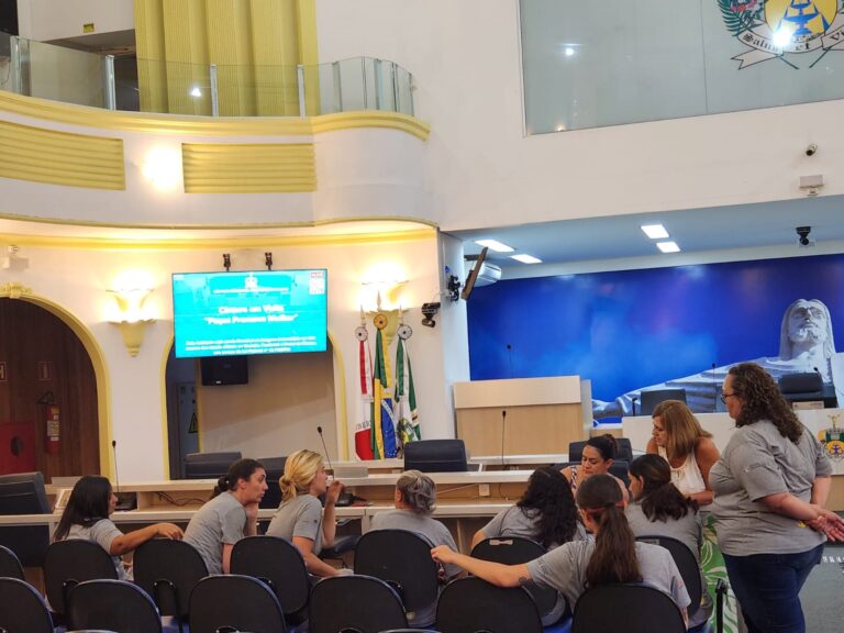 Câmara recebe estudantes dos projetos Poços Promove Jovem e Poços Promove Mulher