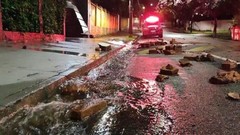 Chuva provoca estragos na região central e zona oeste