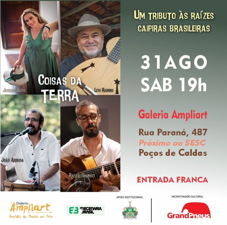 Espaço Ampliart recebe show ‘Coisas da Terra’ neste sábado