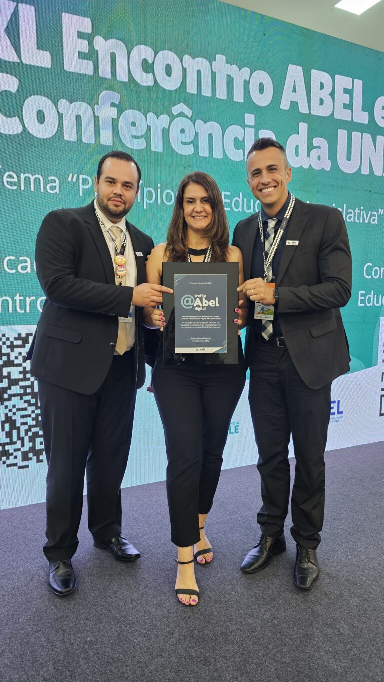 Escola do Legislativo de Poços conquista o Troféu ABEL Digital