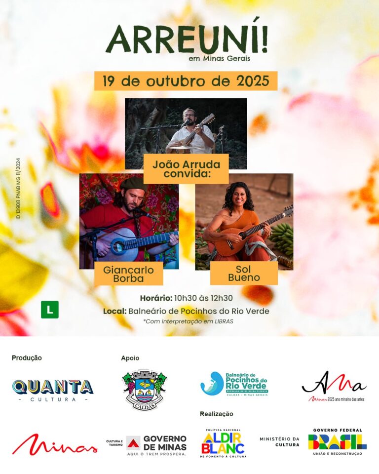Festival Arreuní! traz Sol Bueno, Giancarlo Borba e João Arruda neste domingo no balneário em Pocinhos do Rio Verde