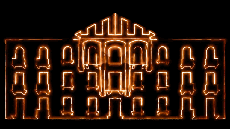 Mapping transforma fachada do Palace Hotel em espetáculo de arte e tecnologia nas celebrações de Poços
