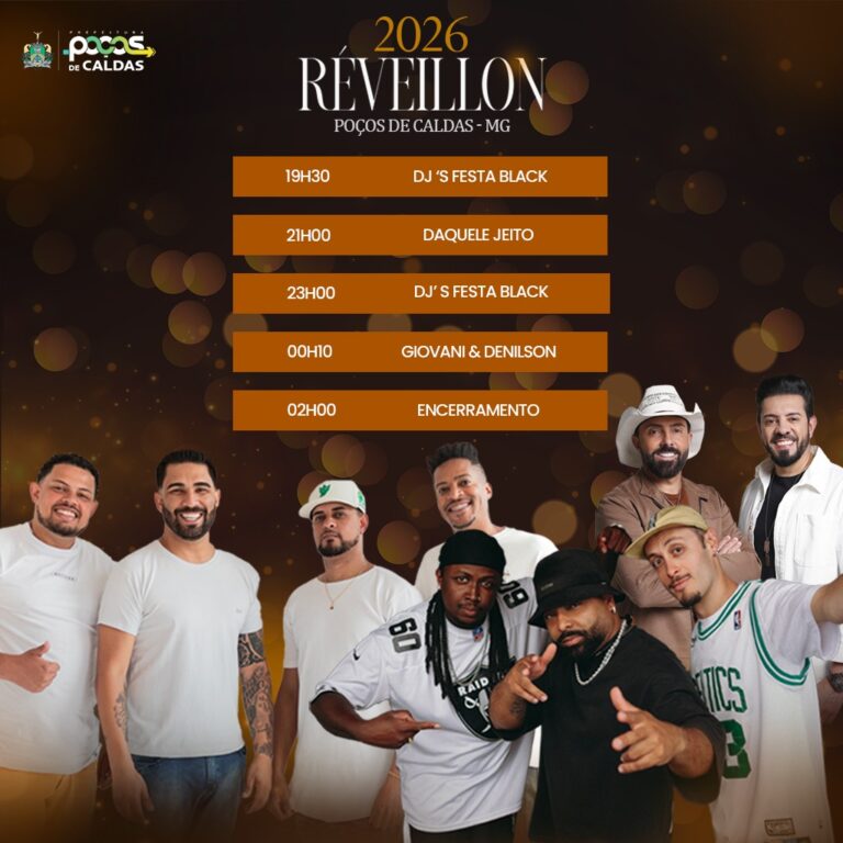 Réveillon 2026 | Festa da Virada terá shows na Praça Pedro Sanches