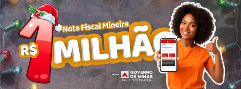 Nota Fiscal Mineira sorteia R$ 1 milhão na próxima segunda, 29