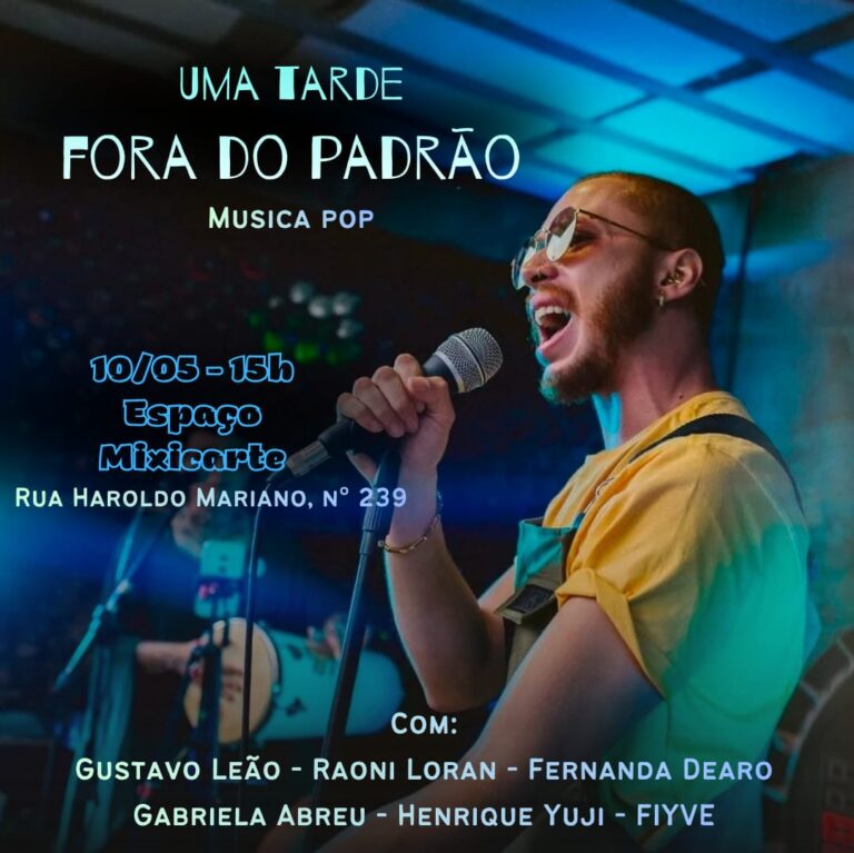 “Uma Tarde Fora do Padrão” apresenta música pop e diversidade neste domingo em Poços