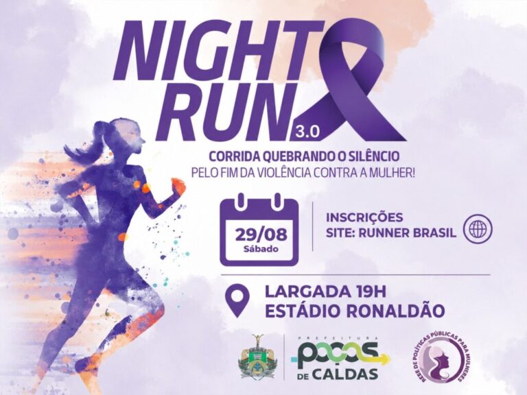 3ª Corrida Night Run “Quebrando o Silêncio” abre inscrições em Poços