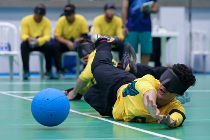 ouro no goalball